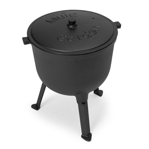 Multi Garden Liveni gvozdeni kotlić 10l, lovački lonac VK10L BLACK