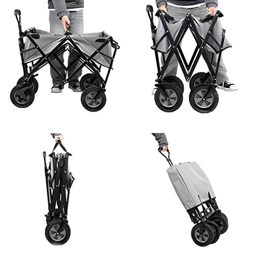 Multi Garden Sklopiva kolica za plažu 48x90cm red, TC-005 RED