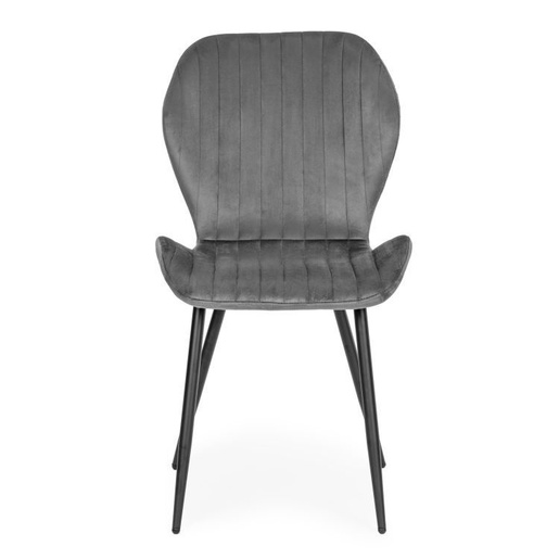 Modern Home Trpezarijske stolice set 4 kom velour siva MC-188