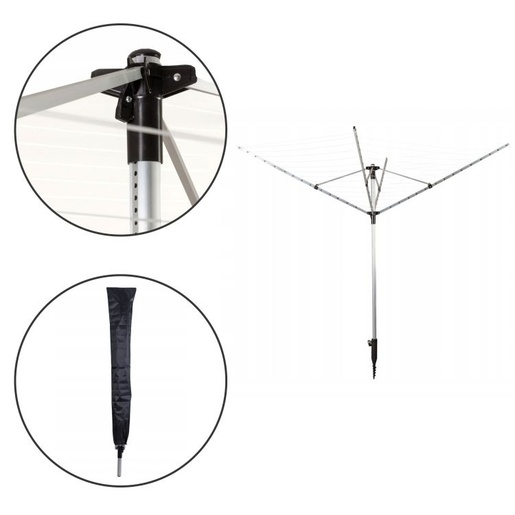 Modern Home Veliki baštenski sušač za veš, 4JM-60MAC