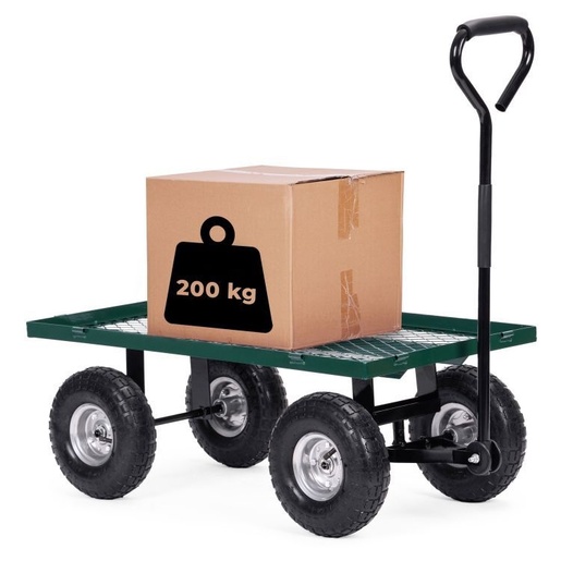 Multi Garden Transportna kolica za baštu 200 kg sa bočnim panelima koji se otvaraju, točkovi na naduvavanje 1017