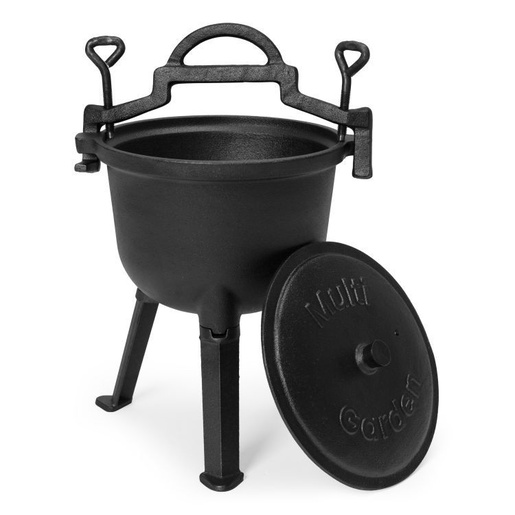 Multi Garden Liveni gvozdeni kotlić 5l, lovački lonac VK5L BLACK