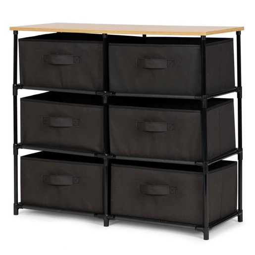 Modern Home Police za odlaganje sa tekstilnim korpama, SNJ763068 DG