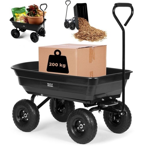 Multi Garden Baštenska transportna kiperska kolica, nosivosti do 200kg, 1015