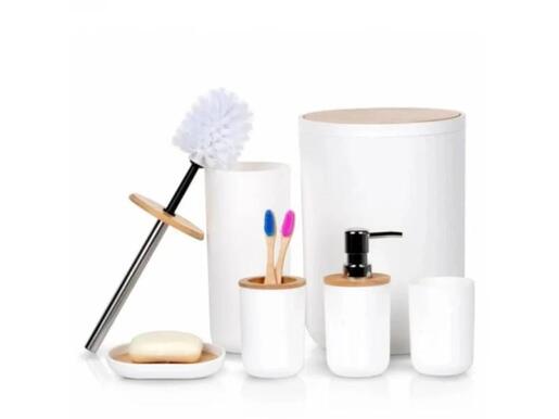 Vilde 568053 - Set od 6 kupatilskih dodataka - Beli