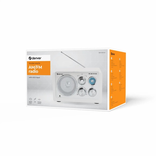 Denver TR-63W, White FM Radio