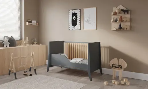 Lettino Cosmo 120X60 Antracit Pine