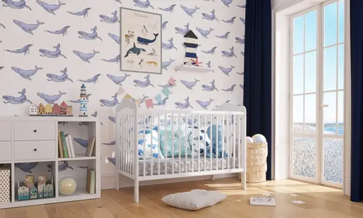 Lettino Alek 120X60 White