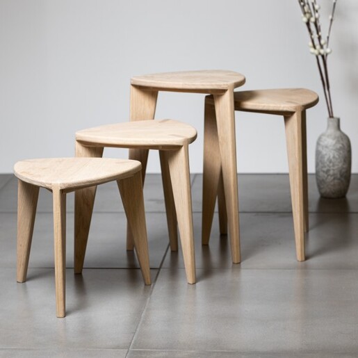 Meda furniture Drveni stоčići za dnevni boravak M