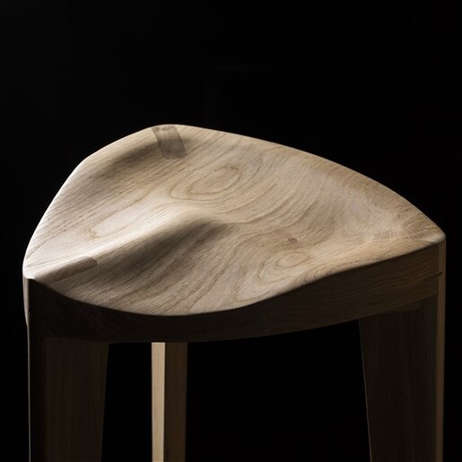 Meda furniture Drvena barska stolica Terca Hrast