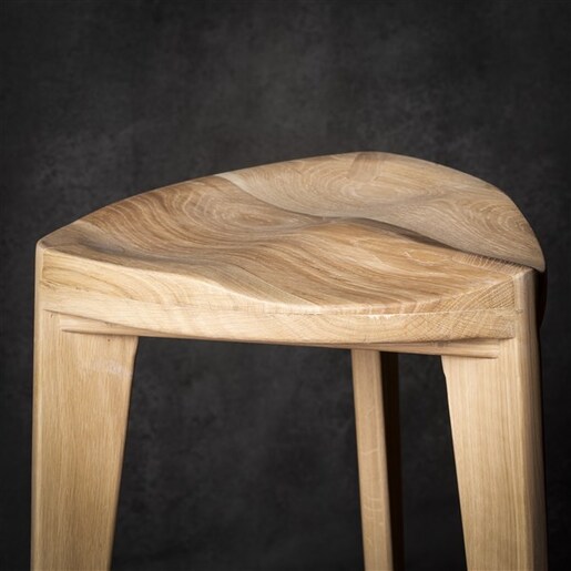 Meda furniture Drvena polubarska stolica Hrast