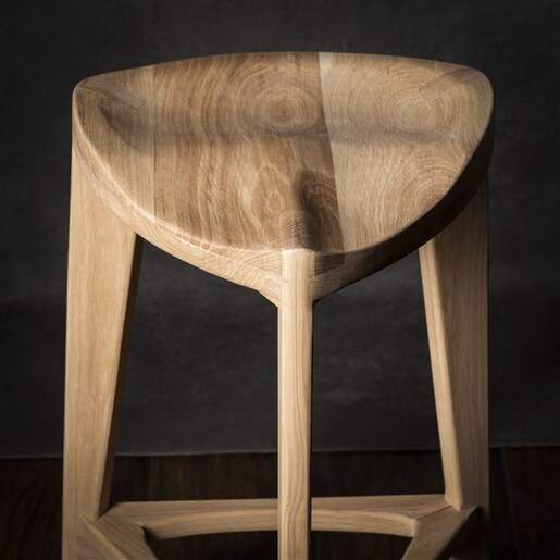 Meda furniture Drvena polubarska stolica Hrast