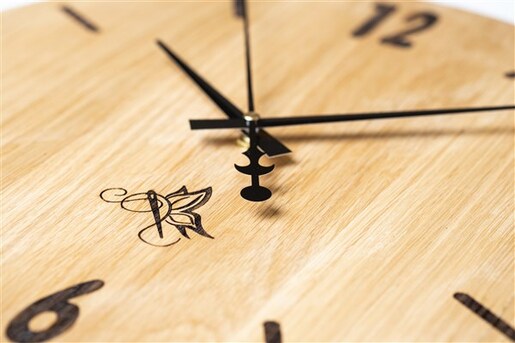 Meda furniture Veliki drveni sat zidni