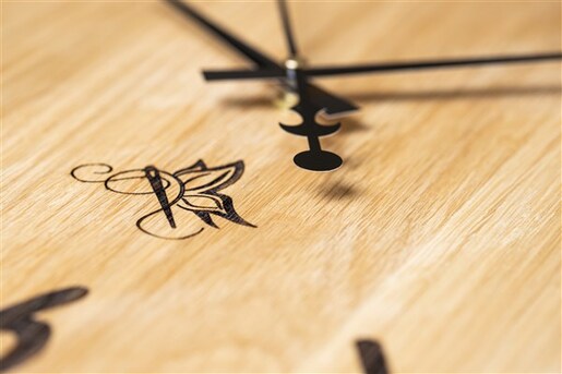 Meda furniture Veliki drveni sat zidni