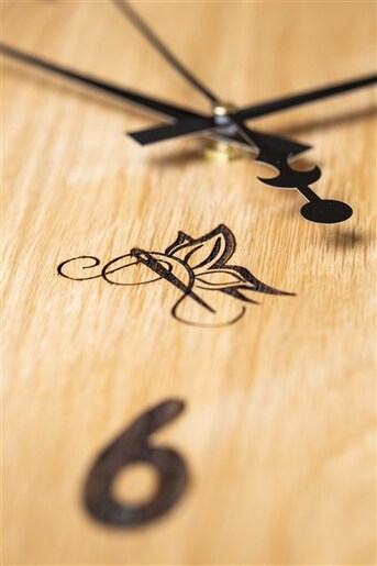 Meda furniture Veliki drveni sat zidni