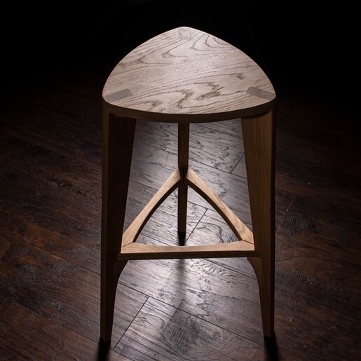 Meda furniture Drvena barska stolica Hrast ravna