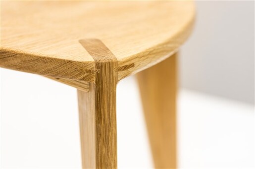 Meda furniture Drvena hoklica S hrast