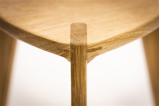 Meda furniture Drvena hoklica S hrast