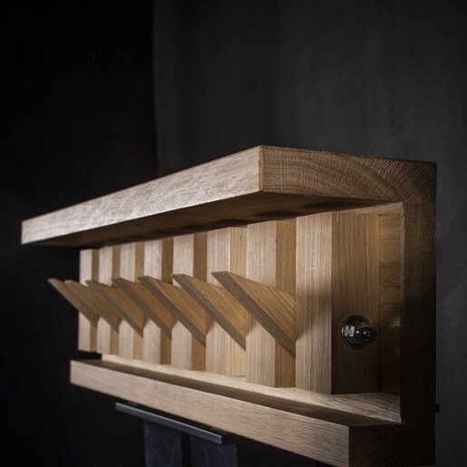 Meda furniture Drveni čiviluk za zid Piano