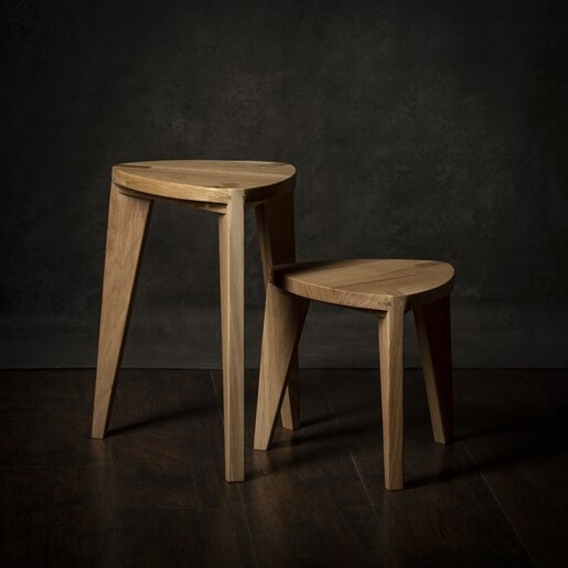 Meda furniture Stočići od drveta Hrast M (set)