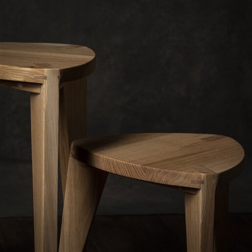 Meda furniture Stočići od drveta Hrast M (set)