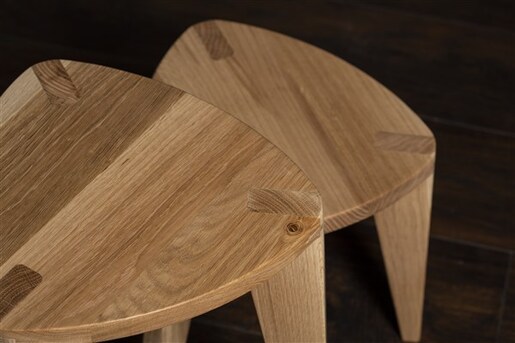 Meda furniture Stočići od drveta Hrast M (set)