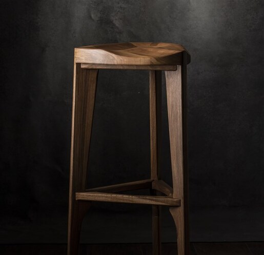 Meda furniture Drvena barska stolica Terca Orah