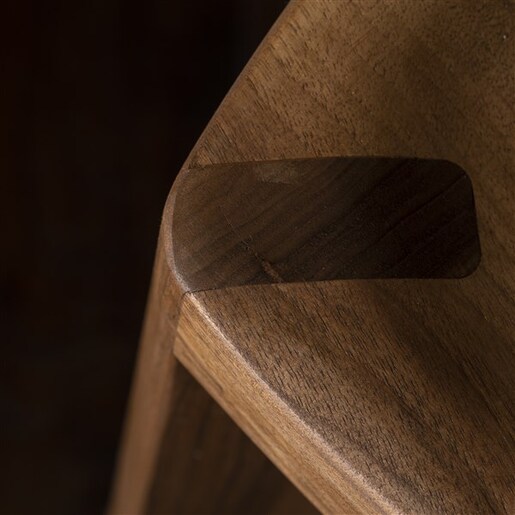 Meda furniture Drvena barska stolica Terca Orah