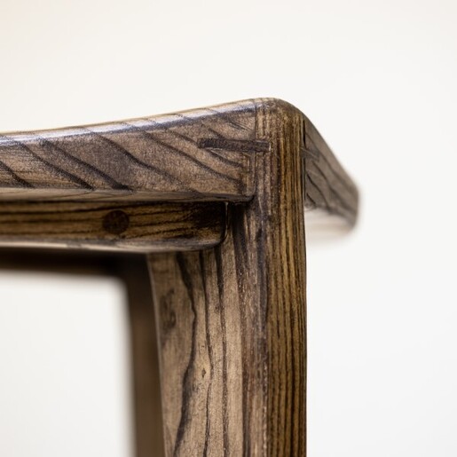 Meda furniture Set Drvena hoklica izdubljena Jasen L i oslonac za stopala