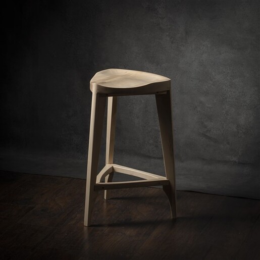 Meda furniture Drvena polubarska stolica Jasen