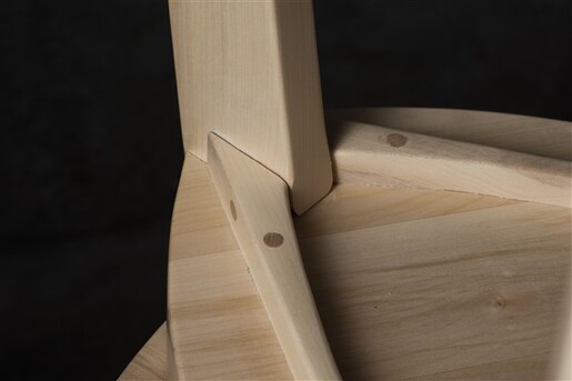 Meda furniture Drvena polubarska stolica Jasen