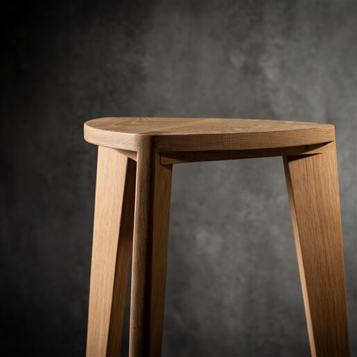 Meda furniture Drvena hoklica M Hrast