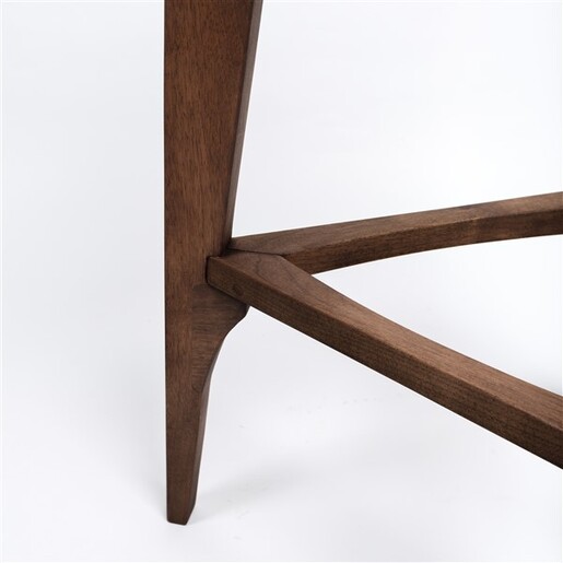 Meda furniture Drvena barska stolica Orah ravna