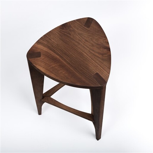 Meda furniture Drvena barska stolica Orah ravna