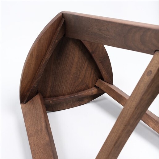 Meda furniture Drvena barska stolica Orah ravna