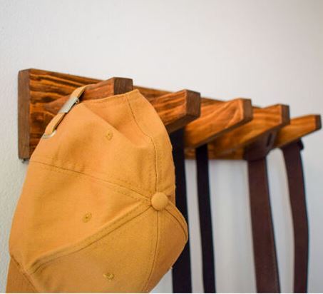 Meda furniture Drveni čiviluk za zid Beli bor