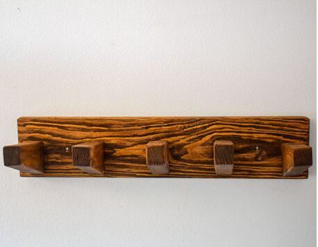 Meda furniture Drveni čiviluk za zid Beli bor