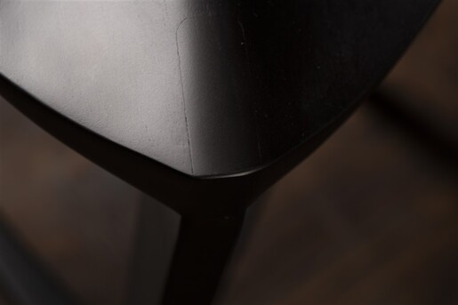 Meda furniture Drvena Barska stolica crna