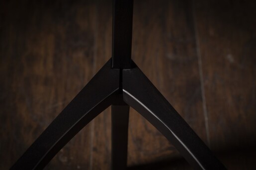 Meda furniture Drvena Barska stolica crna