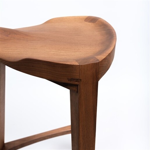 Meda furniture Drvena barska stolica Terca Orah New