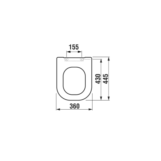 Jika Deep White WC daska sporospuštajuća, lako skidajuća sa šarkama od nerđajćeg čelika  8.9361.1.300.063.1