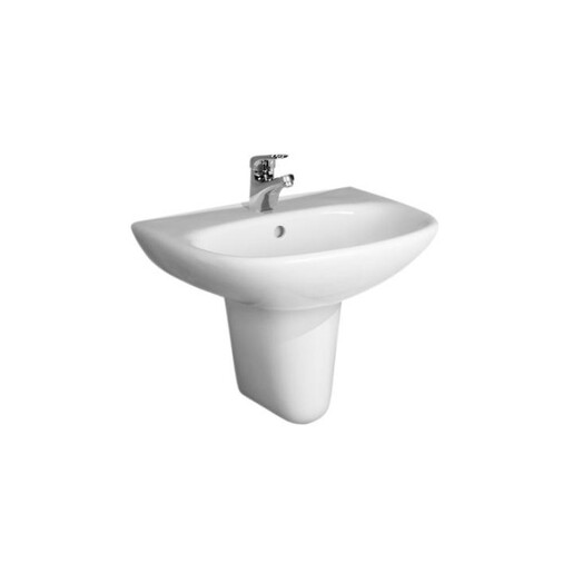 Jika Zeta White umivaonik (lavabo) 60x47x20,5 konzolni sa rupom za bateriju i prelivom 8.1039.2.000.104.1