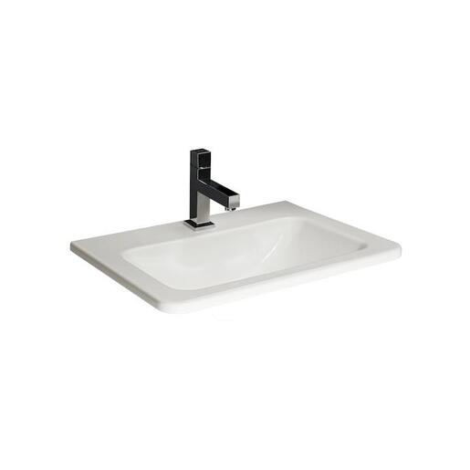 Jika Cubito Pure White umivaonik (lavabo) 550x410x20 ugradni sa rupom za bateriju i sa prelivom 8.1742.2.000.104.1