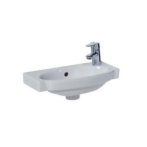 Jika Tigo White umivaonik (lavabo) 45x23,5x0,55 konzolni sa rupom za bateriju desno i sa prelivom 8.1521.2.000.106.1