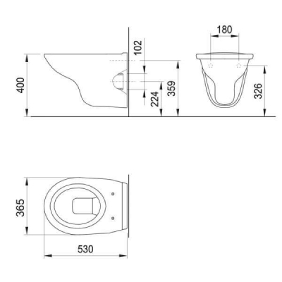 Jika NEO WC šolja konzolna RIMLESS WQ8G1260000001
