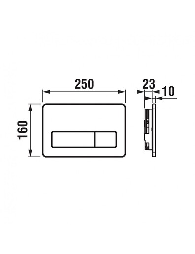 Jika PL3 tipka dvokoličinska bela 8.9366.2.000.000.1