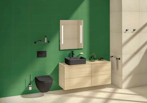 JIKA MIO-N WC šolja konzolna RIMLESS BLACK MAT 8.2071.4.716.000.1