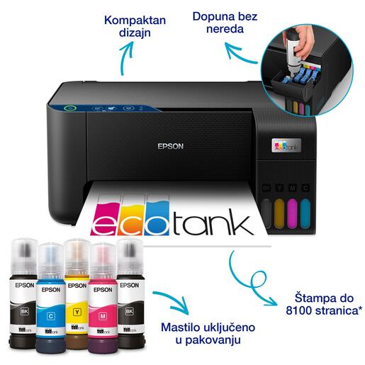 Epson multifunkcijski inkjet štampač EcoTank L3231, C11CJ68408