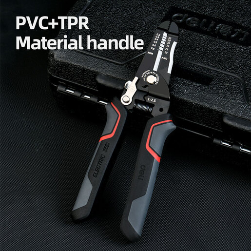 DELI Klešta za skidanje izolacije 0,6-0,8mm PRO 180mm EDL383028