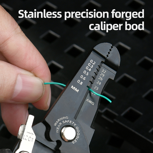 DELI Klešta za skidanje izolacije 0,6-0,8mm PRO 180mm EDL383028